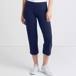 Women's Starfish Mid Rise Pull On Crop Pants
