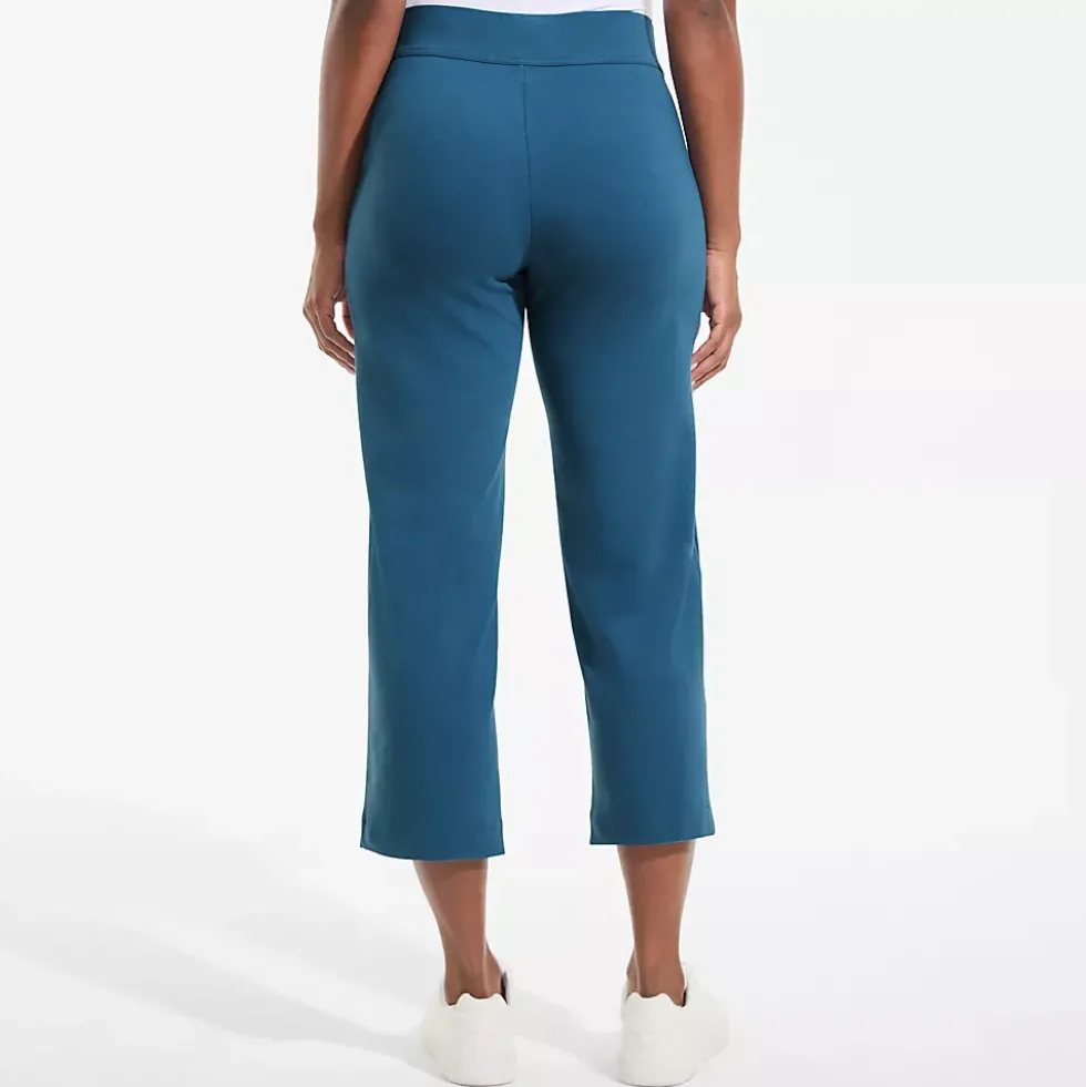 Women's Starfish Mid Rise Pull On Crop Pants