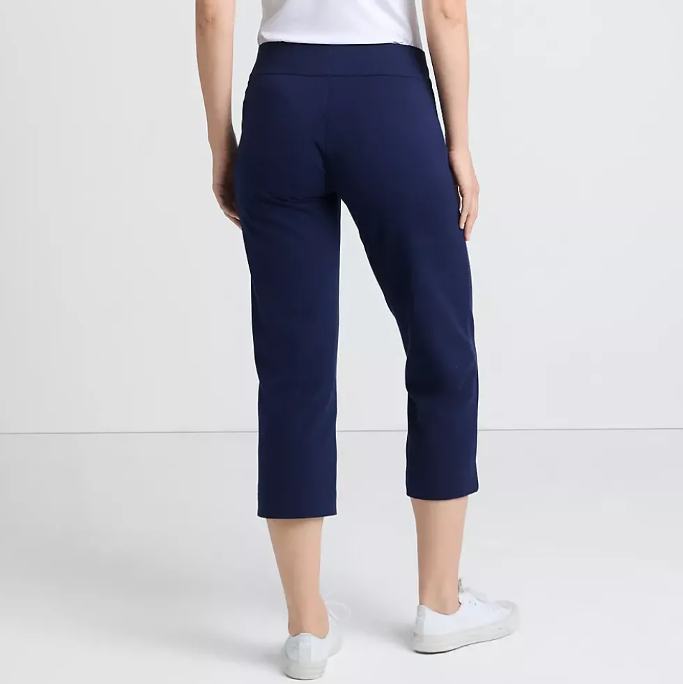 Women's Starfish Mid Rise Pull On Crop Pants