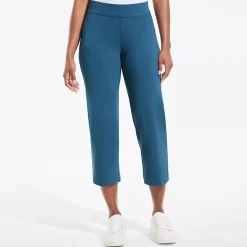 Women's Starfish Mid Rise Pull On Crop Pants