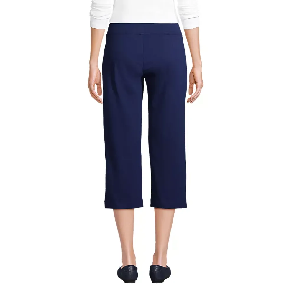 Women's Starfish Mid Rise Pull On Crop Pants