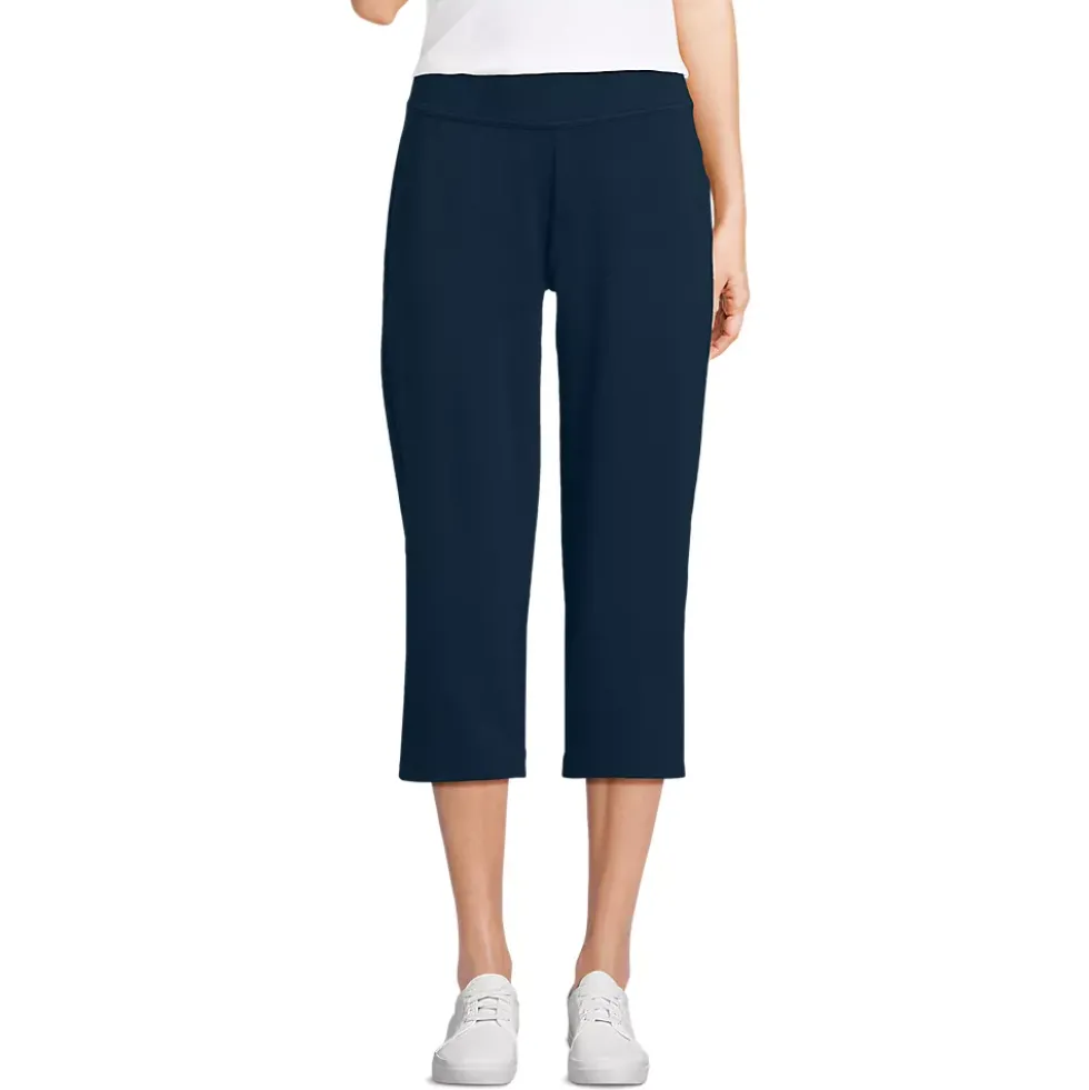 Women's Starfish Mid Rise Pull On Crop Pants