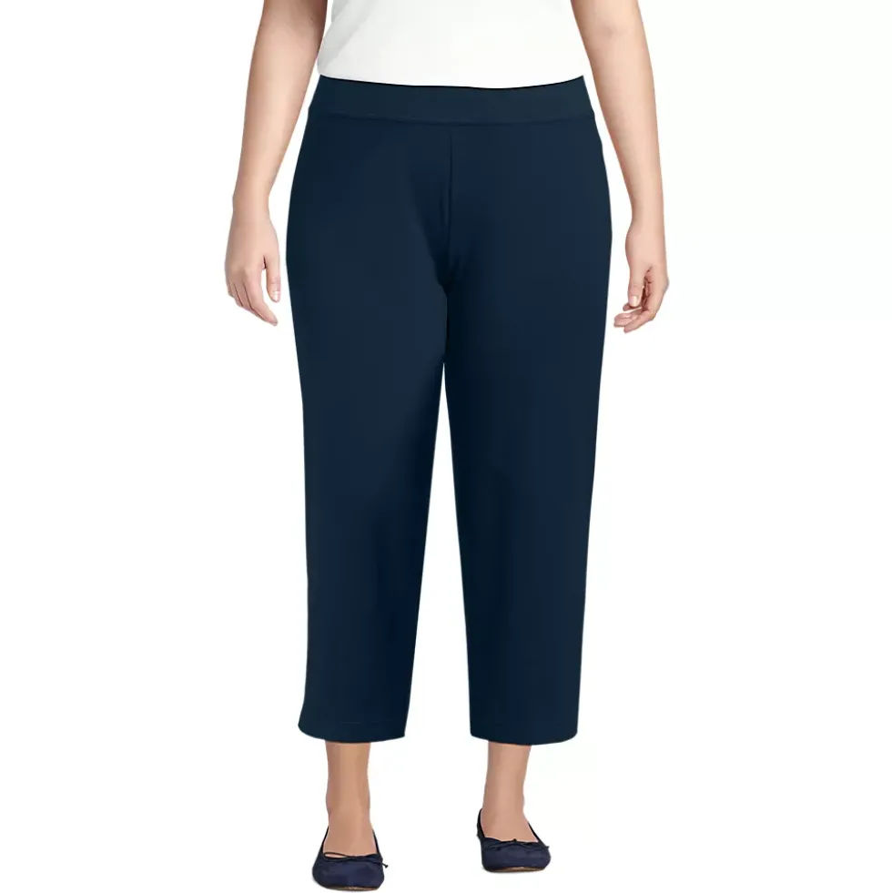 Women's Starfish Mid Rise Pull On Crop Pants