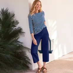 Women's Starfish Mid Rise Pull On Crop Pants
