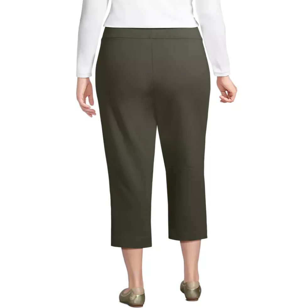 Women's Starfish Mid Rise Pull On Crop Pants