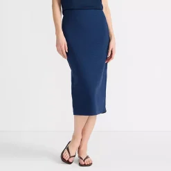 Women's Starfish Side Zip Midi Skirt