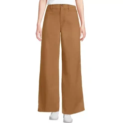 Women's Stretch Canvas High Rise Wide Leg Pants