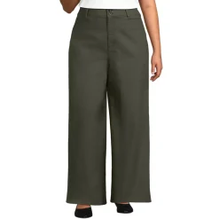 Women's Stretch Canvas High Rise Wide Leg Pants