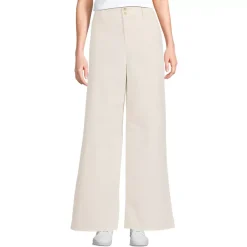 Women's Stretch Canvas High Rise Wide Leg Pants