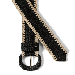 Women's Stretch Raffia Belt