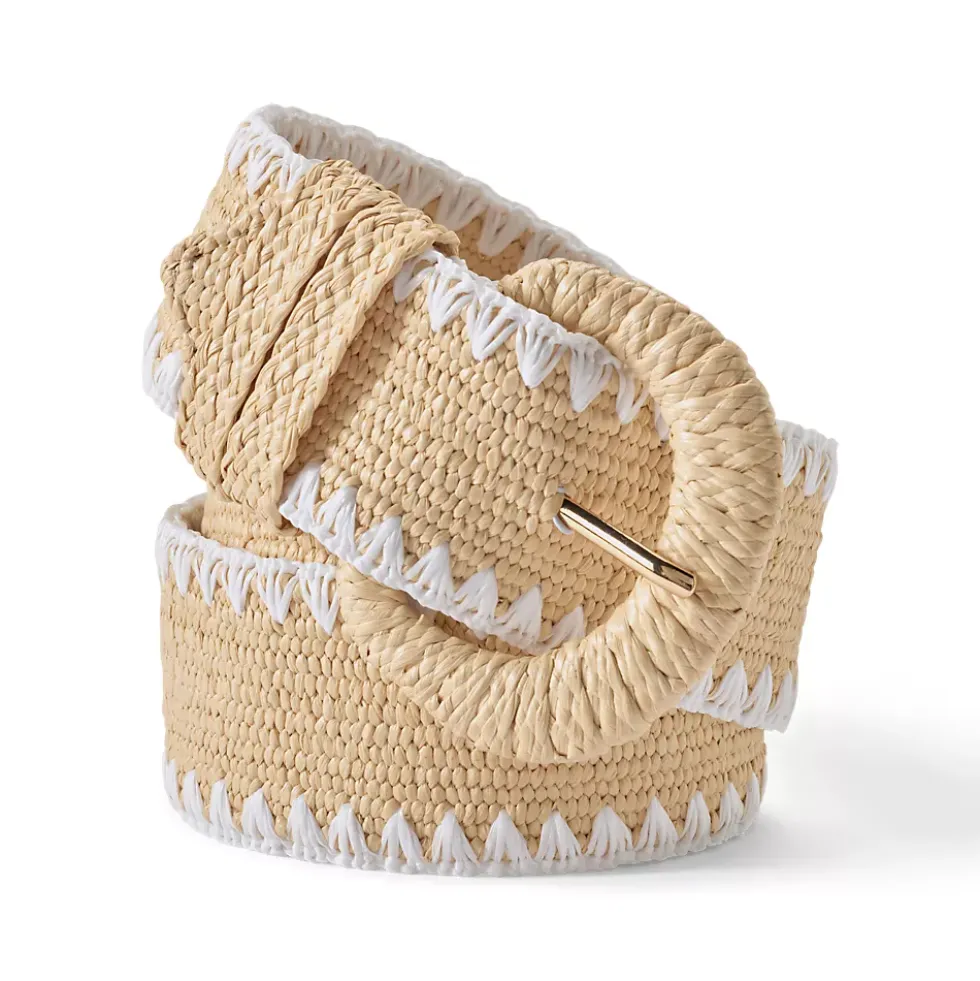 Women's Stretch Raffia Belt