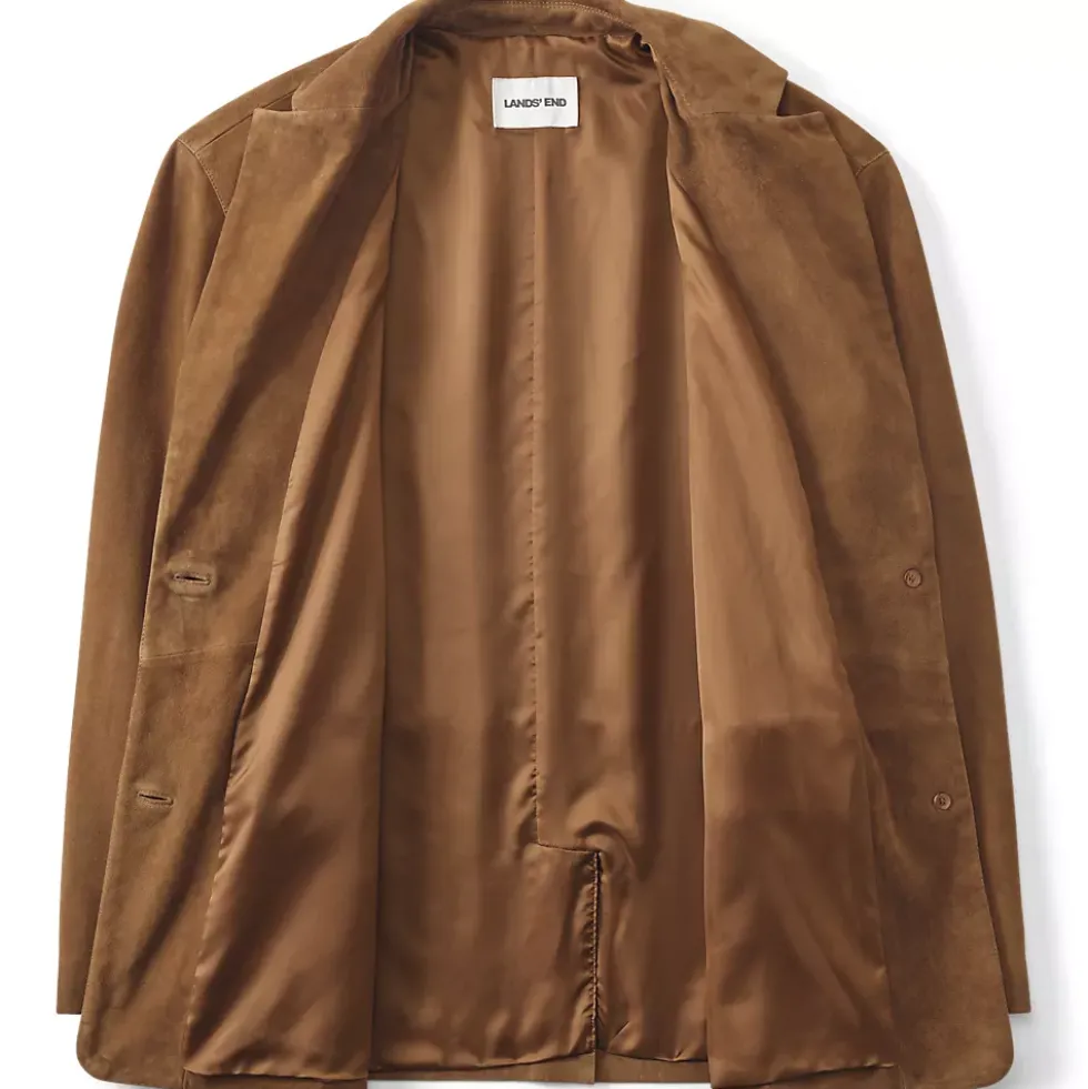 Women's Suede Boyfriend Blazer