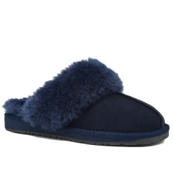 Women's Suede Furry Lined Indoor Outdoor Slippers