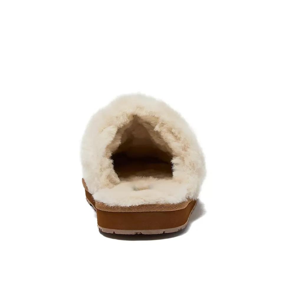 Women's Suede Furry Lined Indoor Outdoor Slippers
