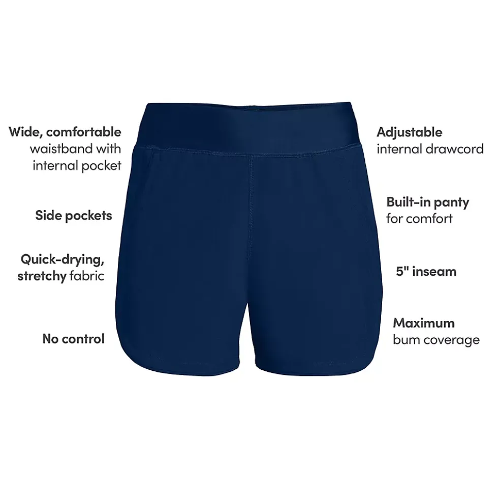 Women's SunShade UPF 50 5" Board Shorts with Panty