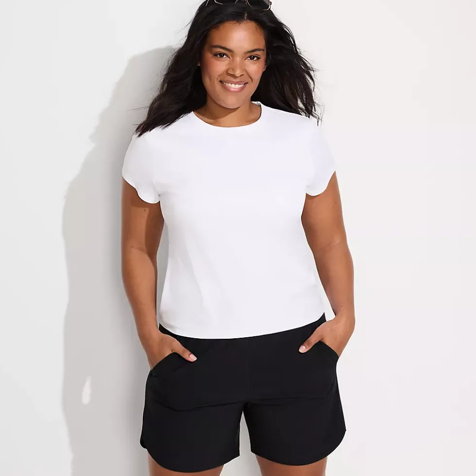 Women's SunShade UPF 50 Cap Sleeve Fitted with Built in Bra Rash Guard