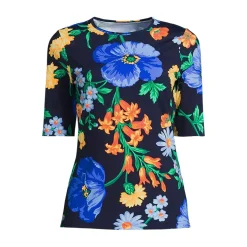 Women's SunShade UPF 50 Elbow Sleeve Rash Guard Swim Tee