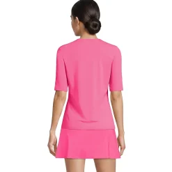 Women's SunShade UPF 50 Elbow Sleeve Rash Guard Swim Tee