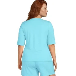 Women's SunShade UPF 50 Elbow Sleeve Rash Guard Swim Tee