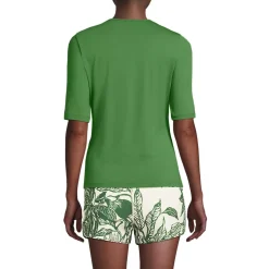 Women's SunShade UPF 50 Elbow Sleeve Rash Guard Swim Tee