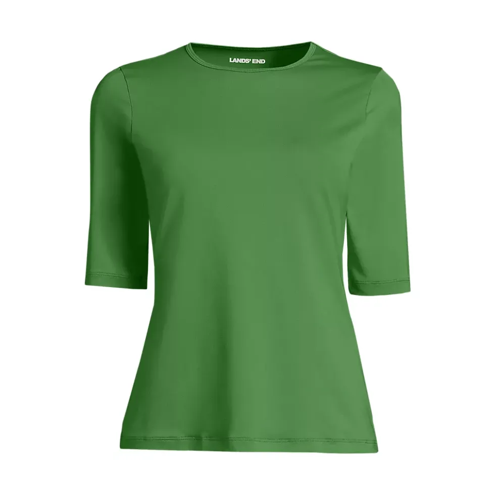 Women's SunShade UPF 50 Elbow Sleeve Rash Guard Swim Tee