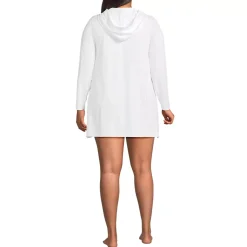 Women's SunShade UPF 50 Hooded Mini Swim Swim Cover-Up Dress