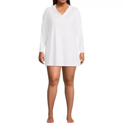 Women's SunShade UPF 50 Hooded Mini Swim Swim Cover-Up Dress