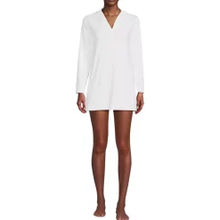 Women's SunShade UPF 50 Hooded Mini Swim Swim Cover-Up Dress