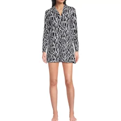 Women's SunShade UPF 50 Hooded Mini Swim Swim Cover-Up Dress