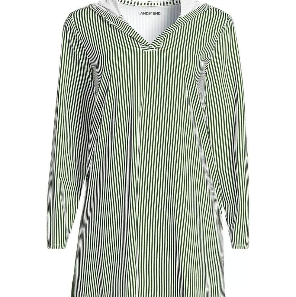 Women's SunShade UPF 50 Hooded Mini Swim Swim Cover-Up Dress