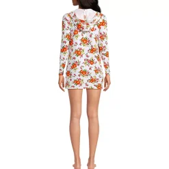 Women's SunShade UPF 50 Hooded Mini Swim Swim Cover-Up Dress