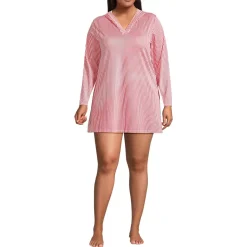 Women's SunShade UPF 50 Hooded Mini Swim Swim Cover-Up Dress