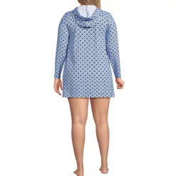 Women's SunShade UPF 50 Hooded Mini Swim Swim Cover-Up Dress