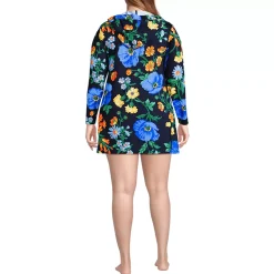 Women's SunShade UPF 50 Hooded Mini Swim Swim Cover-Up Dress