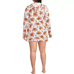 Women's SunShade UPF 50 Hooded Mini Swim Swim Cover-Up Dress