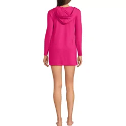Women's SunShade UPF 50 Hooded Mini Swim Swim Cover-Up Dress
