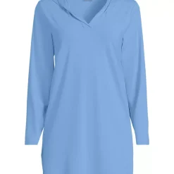 Women's SunShade UPF 50 Hooded Mini Swim Swim Cover-Up Dress