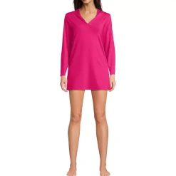 Women's SunShade UPF 50 Hooded Mini Swim Swim Cover-Up Dress