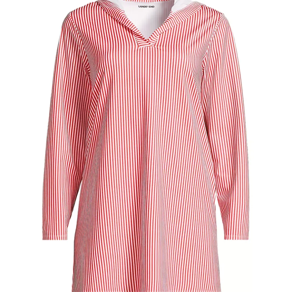 Women's SunShade UPF 50 Hooded Mini Swim Swim Cover-Up Dress