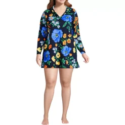 Women's SunShade UPF 50 Hooded Mini Swim Swim Cover-Up Dress