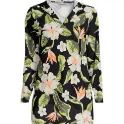 Women's SunShade UPF 50 Hooded Mini Swim Swim Cover-Up Dress