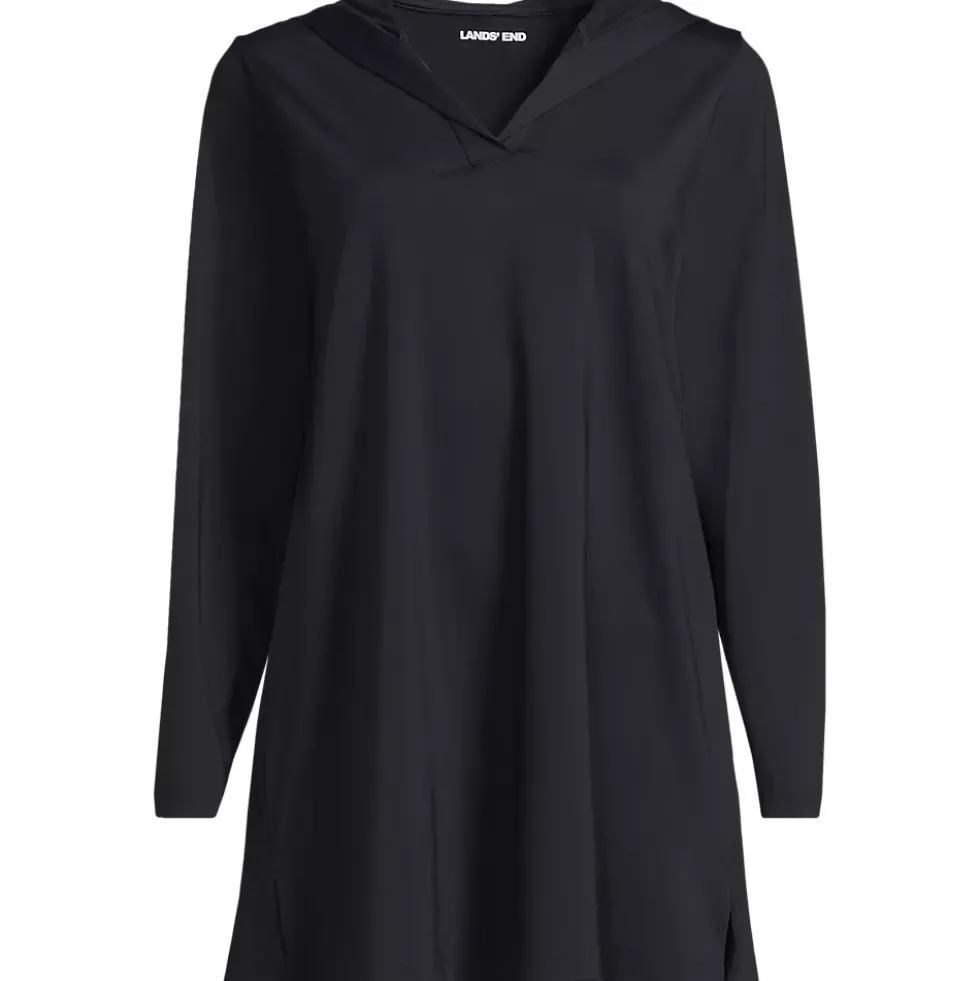 Women's SunShade UPF 50 Hooded Mini Swim Swim Cover-Up Dress