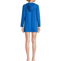 Women's SunShade UPF 50 Hooded Mini Swim Swim Cover-Up Dress