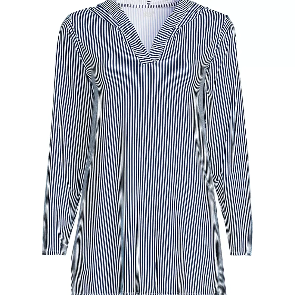Women's SunShade UPF 50 Hooded Mini Swim Swim Cover-Up Dress