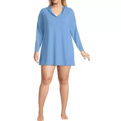 Women's SunShade UPF 50 Hooded Mini Swim Swim Cover-Up Dress