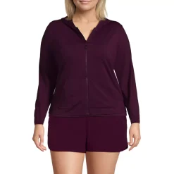 Women's SunShade UPF 50 Hooded Zip Front Rash Guard