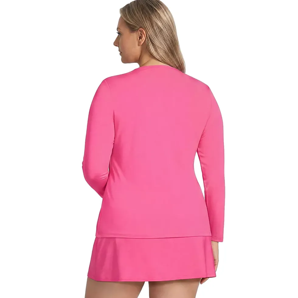 Women's SunShade UPF 50 Long Sleeve Rash Guard Swim Tee
