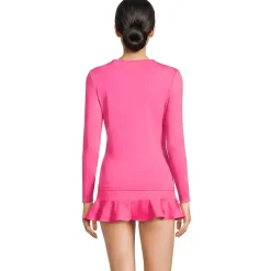 Women's SunShade UPF 50 Long Sleeve Rash Guard Swim Tee
