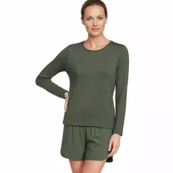 Women's SunShade UPF 50 Long Sleeve Rash Guard Swim Tee