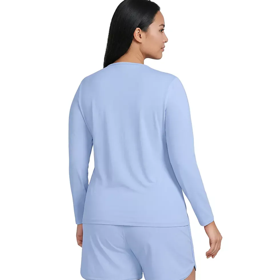 Women's SunShade UPF 50 Long Sleeve Rash Guard Swim Tee